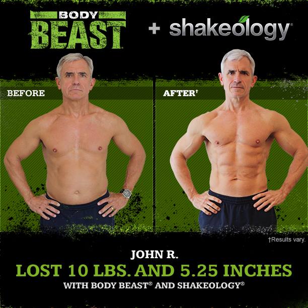 Body Beast Workout Before and After John