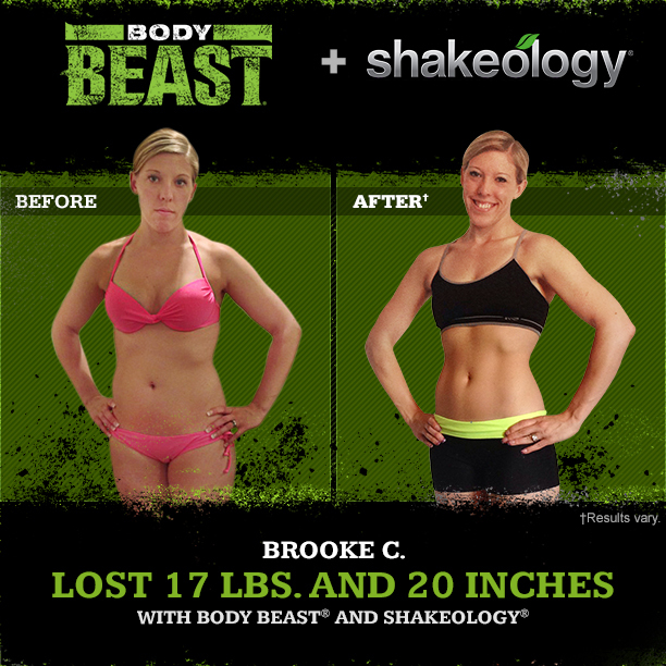 Body Beast Workout Before and After Brooke