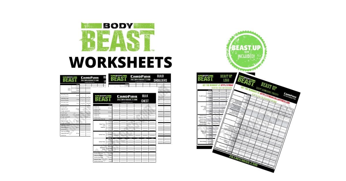 Body Beast workout sheets