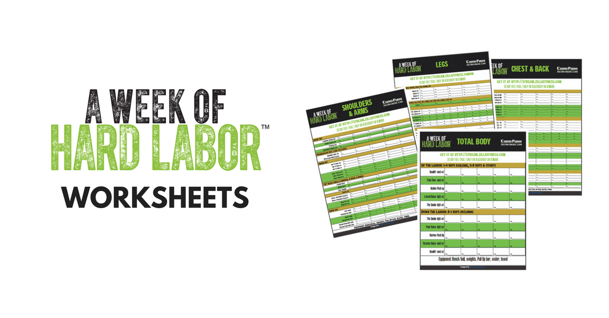 A Week of Hard Labor Worksheets