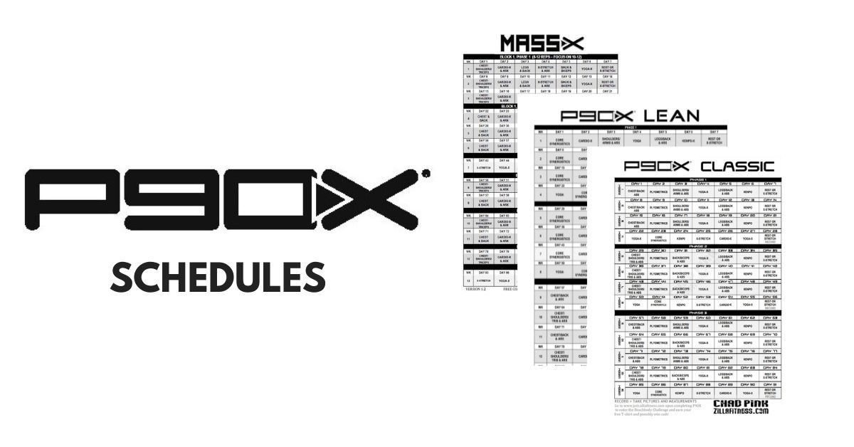 P90X Workout Schedules