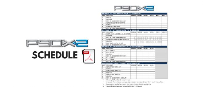 P90X2 Workout Schedule